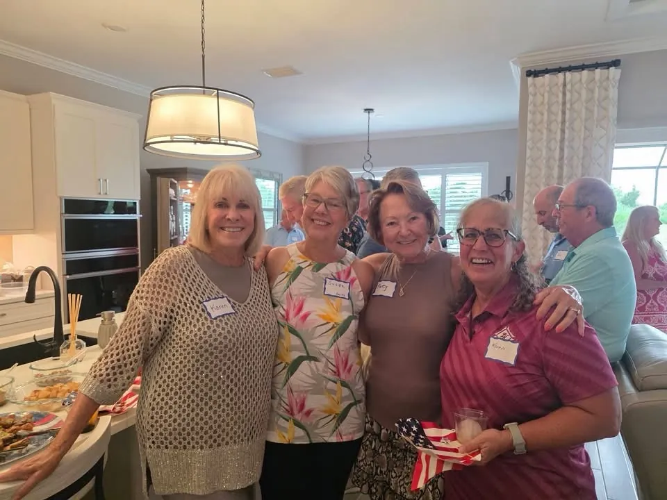 Friends enjoying an LWN Social gathering